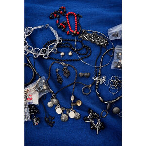 Whimsy Goth Jewelry Lot Y2K Dark Fairy Grunge Bundle – Chunky Black Silver State